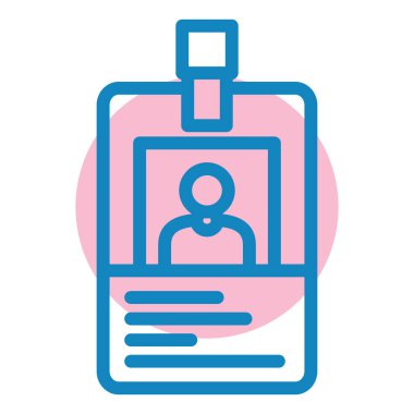 kimlik kartı vektör simgesi