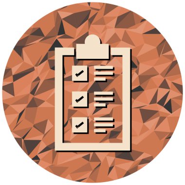 Kontrol listesi simgesi. vektör illüstrasyonu