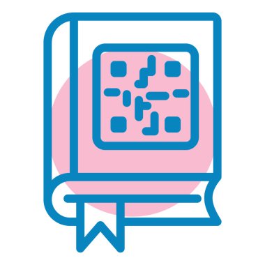 Kitap. Web simgesi basit illüstrasyon