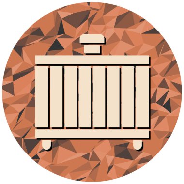 Askeri bıçak ikonu. vektör illüstrasyonu