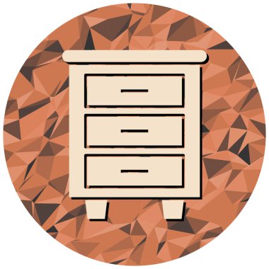 Dolap. Web simgesi basit illüstrasyon