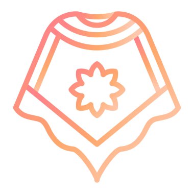 Panço modern ikon vektör illüstrasyonu 