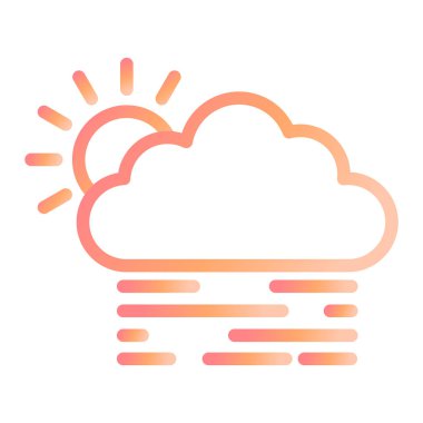 Hava durumu. Web simgesi basit illüstrasyon