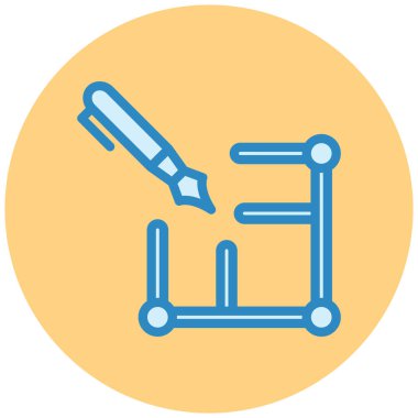 Bavul. Web simgesi basit illüstrasyon