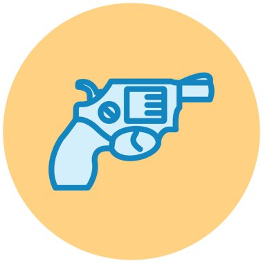 Silah. Web simgesi basit illüstrasyon