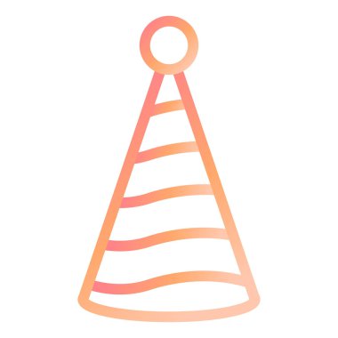 Party Hat modern ikon vektör illüstrasyonu 