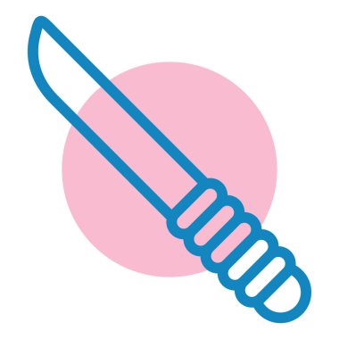 Bıçak. Web simgesi basit illüstrasyon