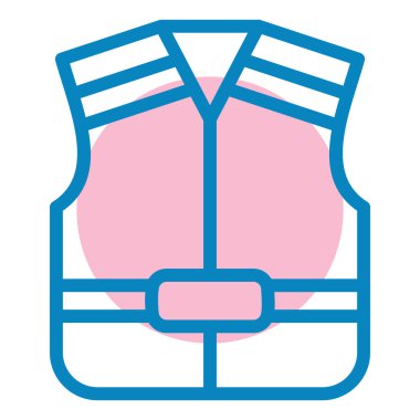 Yelek. Web simgesi basit illüstrasyon