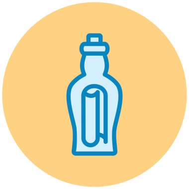 Şişe. Web simgesi basit illüstrasyon