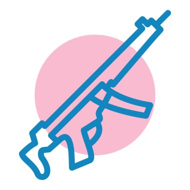 Bir silah simgesinin vektör illüstrasyonu