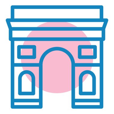 Bina. Web simgesi vektör illüstrasyonu