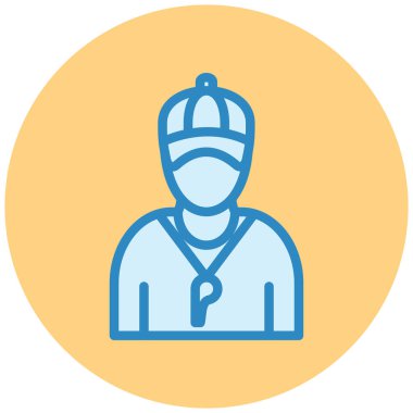 Yargıç. Web simgesi basit illüstrasyon