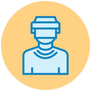 Bir insan simgesinin vektör illüstrasyonu