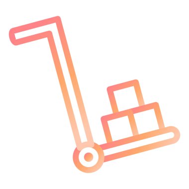 Tramvay. Web simgesi basit illüstrasyon 