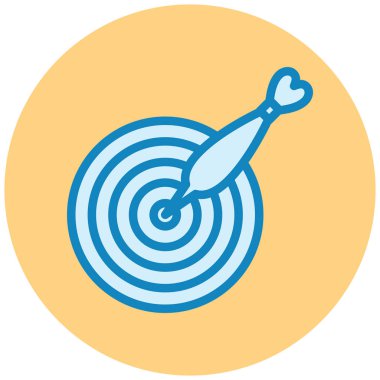 Hedef. Web simgesi basit illüstrasyon