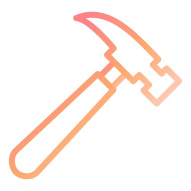 Çekiç modern ikon vektör illüstrasyonu 