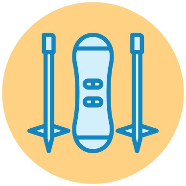 Kaykay. Web simgesi basit illüstrasyon