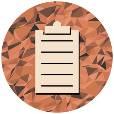 Kontrol listesi. Web simgesi basit tasarım