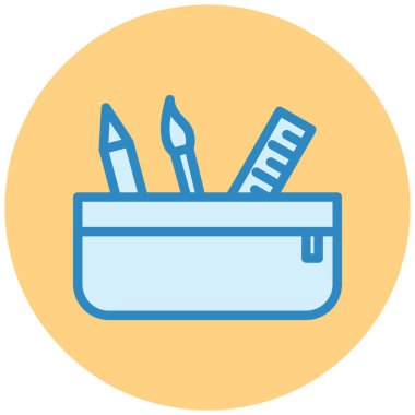 okul vektör ikonu modern basit tasarım ve renkli illüstrasyon