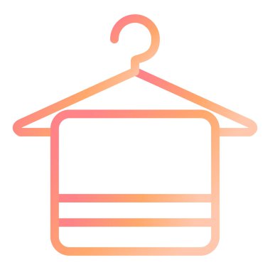 Havlu. Web simgesi basit illüstrasyon