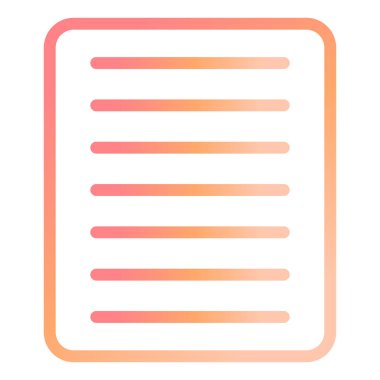 Belge. Web simgesi basit illüstrasyon