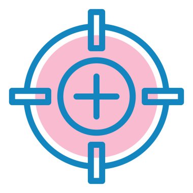 Hedef. Web simgesi basit illüstrasyon