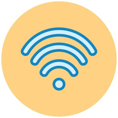 Kablosuz. Web simgesi basit illüstrasyon