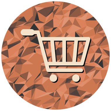 Alışveriş arabası ikonu. vektör illüstrasyonu