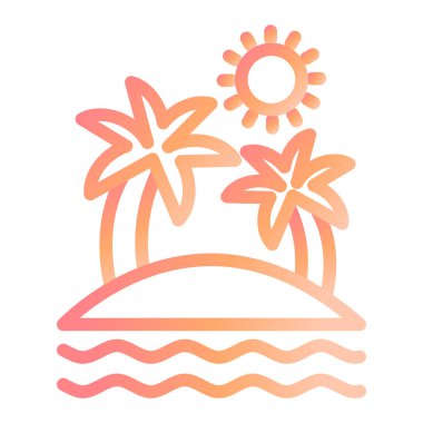 Ada modern ikon vektör illüstrasyonu