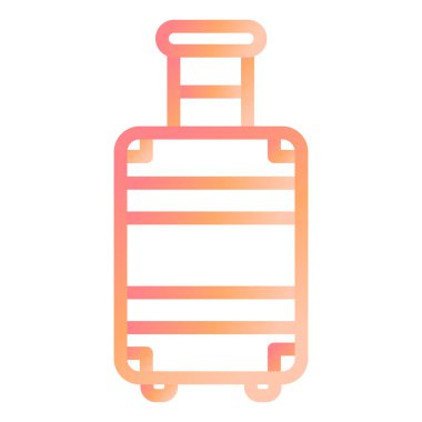 Seyahat çantası. Web simgesi basit illüstrasyon 