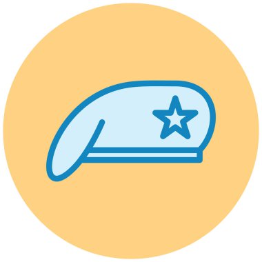 Beyzbol şapkası. Basit illüstrasyon