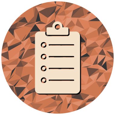 Kontrol listesi simgesi, vektör illüstrasyonu