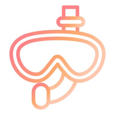 Tüplü dalış. Web simgesi basit illüstrasyon 