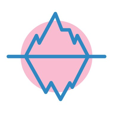 Güzel ve doğal bir ikonun vektör çizimi