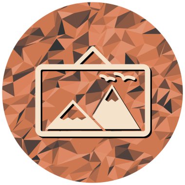 Moda biçimi izole edilmiş arkaplanda fotoğraf simgesi