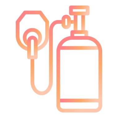 Oksijen. Web simgesi basit illüstrasyon 