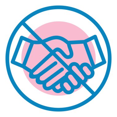 El sıkışma simgesi vektör illüstrasyonu