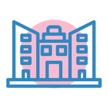 inşa vektör simgesi modern basit ve minimal düz tasarım