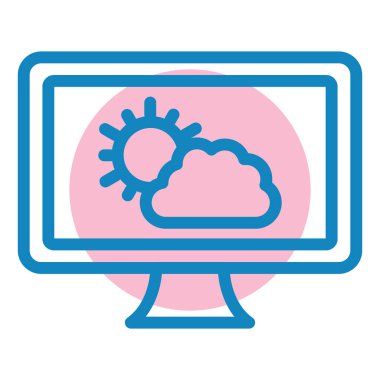 Bulut hesaplama. Web simgesi