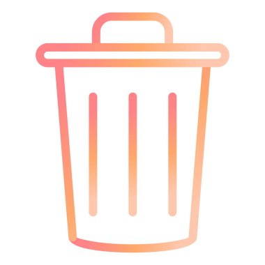 Çöp. Web simgesi basit illüstrasyon 