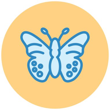 Kelebek. Web simgesi basit illüstrasyon