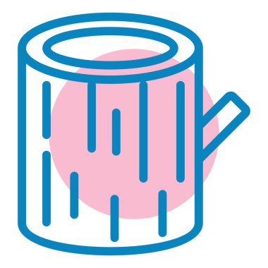 kütük simgesi. Basit tasarım