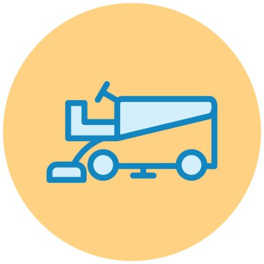 Traktör. Web simgesi basit illüstrasyon