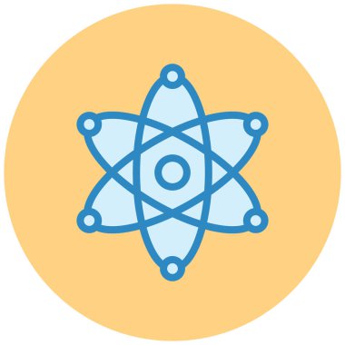atom. Web simgesi basit illüstrasyon
