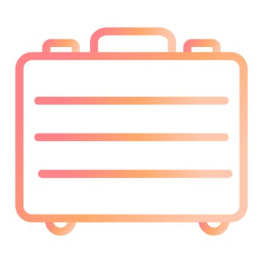 Çanta. Web simgesi basit tasarım