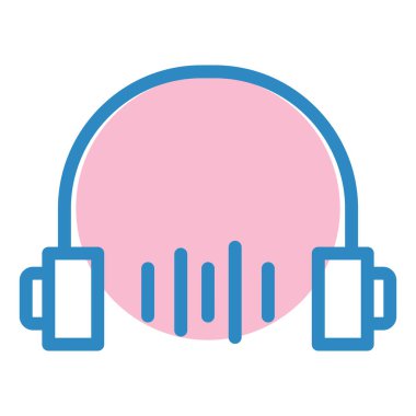 Kulaklık. Web simgesi basit illüstrasyon