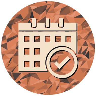 Takvim simgesi, vektör çizimi