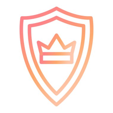 Kalkan. Web simgesi basit illüstrasyon 