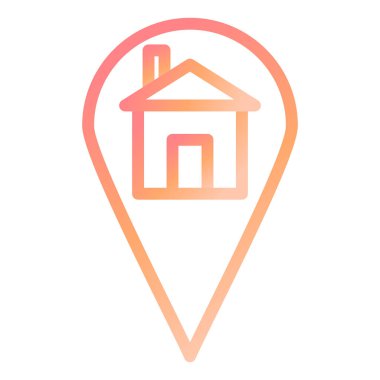 Konum pin vektör simgesi işareti