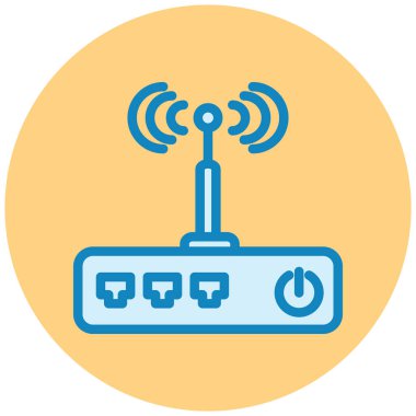 Yönlendirici. Web simgesi basit illüstrasyon